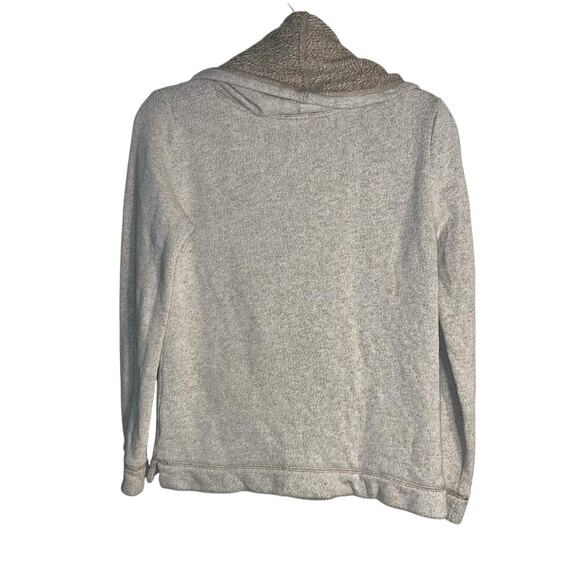 J.Crew Cowl Neck Pullover Sweatshirt B4923 Small Light Tan Wool Blend - Picture 3 of 7